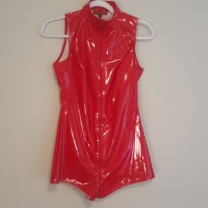 Patrice Catanzaro wetlook latex look jumpsuit